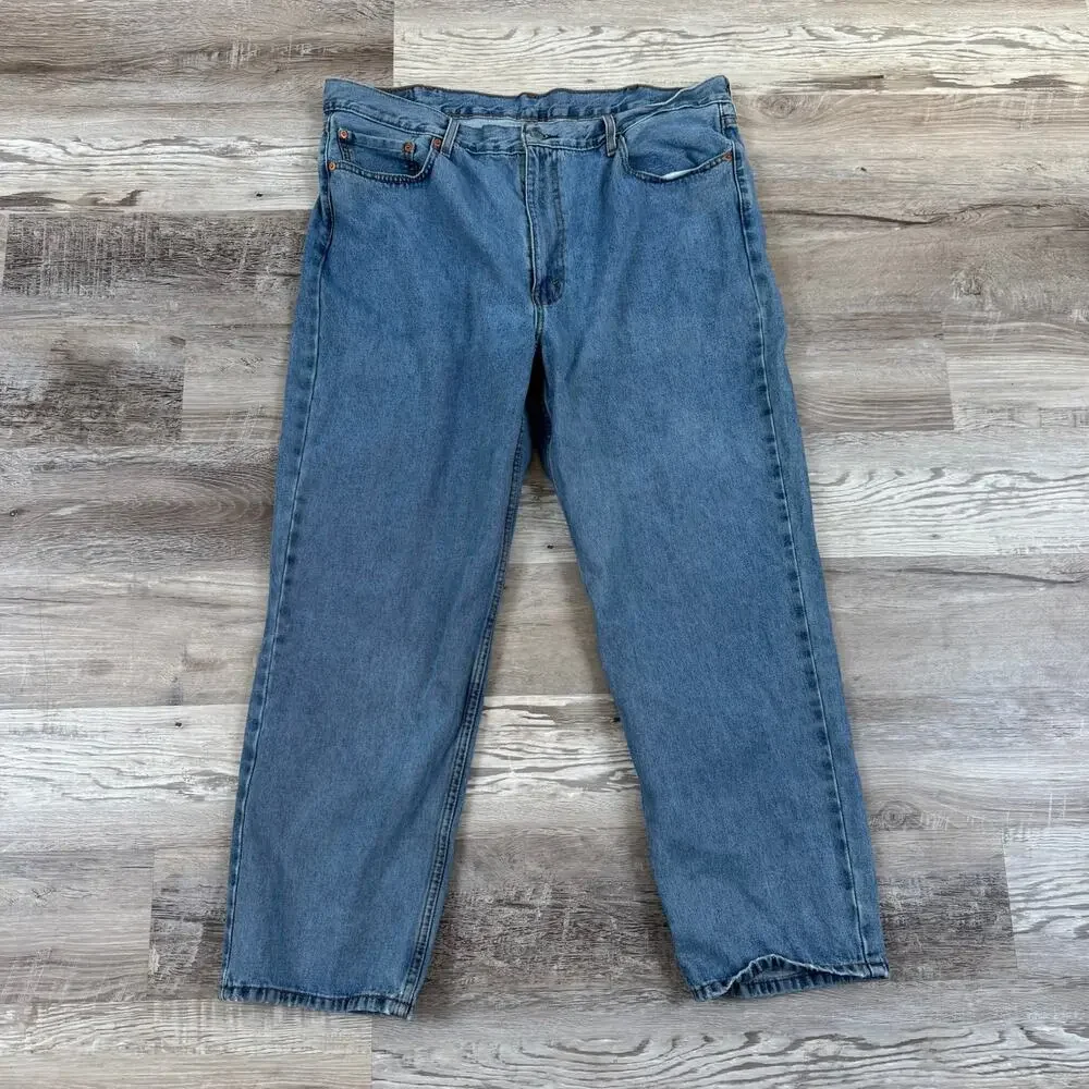 Levi’s 550 Jeans Blue Denim Relaxed Fit Dadcore Vintage Mens 42x30